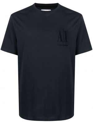 Trykt t-skjorte Armani Exchange svart