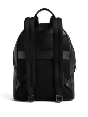 Leder rucksack mit print Dsquared2 schwarz