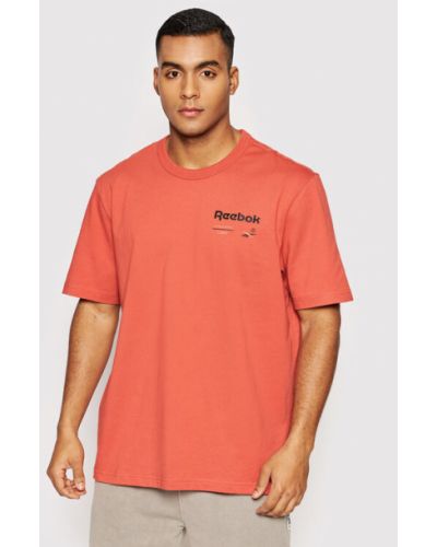 Oversized póló Reebok narancsszínű