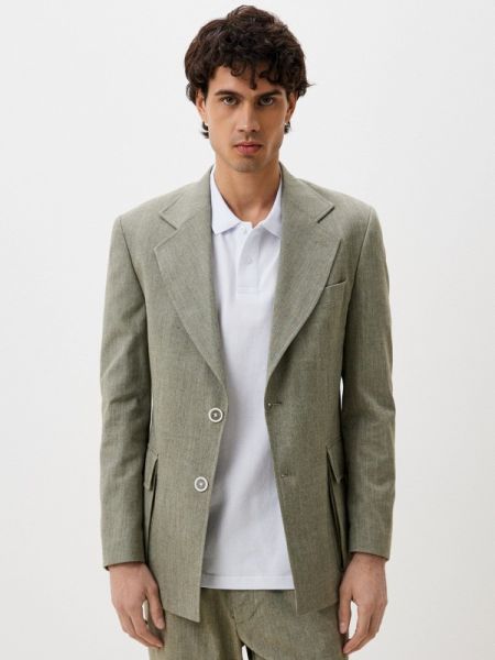 Пиджак Salvatore Brunacci зеленый