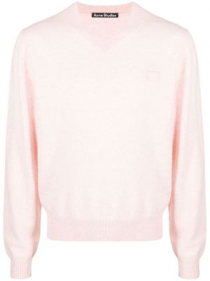 Пуловер Acne Studios розово