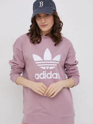 Pamut melegítő felső Adidas Originals rózsaszín