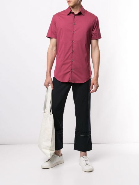 Camisa manga corta Giorgio Armani rosa