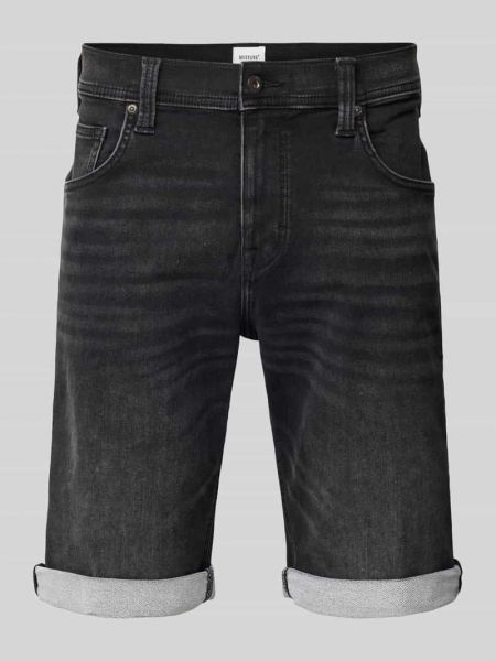 Szorty jeansowe z kieszeniami Mustang czarne