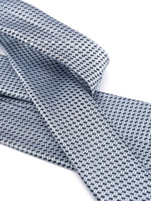 Pruhovaná hedvábná kravata Tom Ford modrá