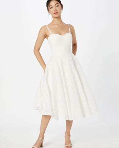 Κοκτέιλ φόρεμα Chi Chi London λευκό