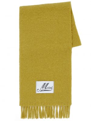 Плетен шал Marni жълто