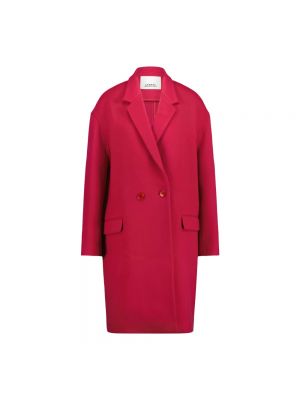 Płaszcz z kaszmiru Isabel Marant różowy