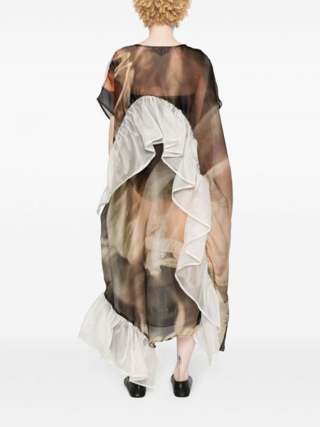 Abstraktes kleid mit print Barbara Bologna