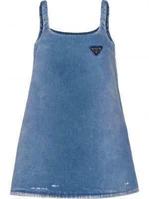 Jeanskleid ausgestellt Prada blau