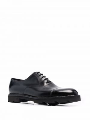 Nėriniuotos iš natūralios odos oksfordo batai su raišteliais John Lobb juoda