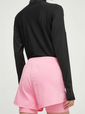 Pantaloni scurți cu talie înaltă Adidas Performance roz