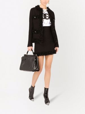Prigludęs sijonas Dolce & Gabbana juoda