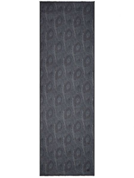 Žakárový šál s paisley vzorom Etro čierna