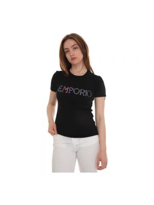 Camiseta slim fit Emporio Armani negro