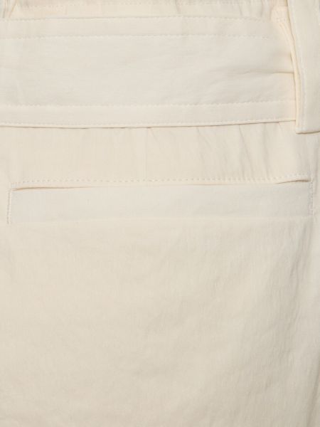 Ľanové nohavice Issey Miyake biela