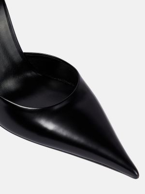 Calzado de cuero Versace negro