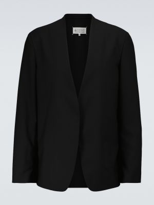 Шерстяной пиджак Maison Margiela черный