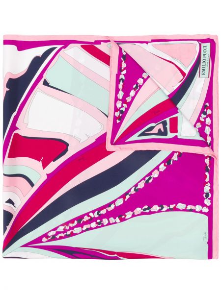 Bufanda con estampado con estampado abstracto Emilio Pucci verde