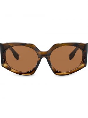 Okulary przeciwsłoneczne oversize Burberry Eyewear brązowe