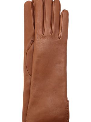 Кожаные перчатки Loro Piana коричневые