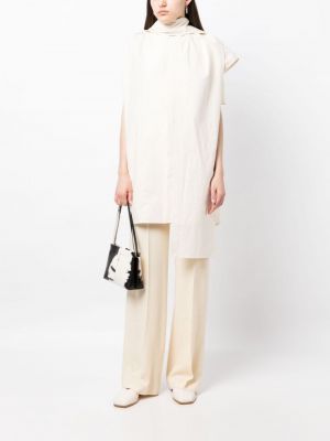 Bluzka bawełniana asymetryczna Uma Wang biała