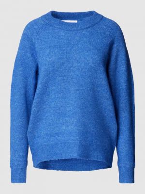 Dzianinowy sweter Selected Femme niebieski