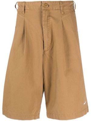 Kratke hlače z vezenjem Nike rjava