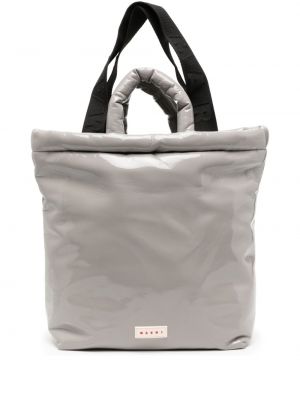 Nákupná taška Marni sivá