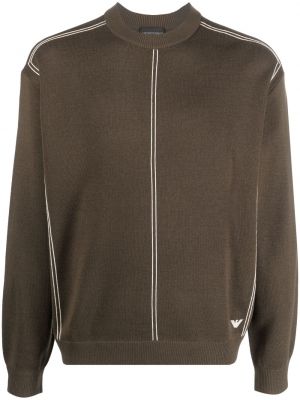 Pletený sveter s výšivkou Emporio Armani