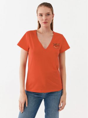 T-shirt Pinko arancione
