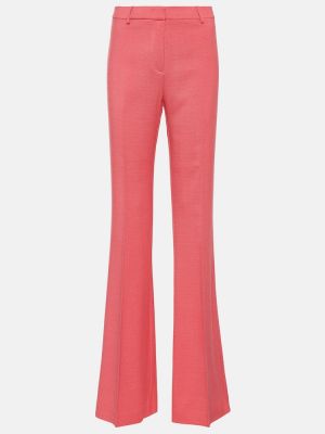 Παντελόνι με ψηλή μέση Etro ροζ