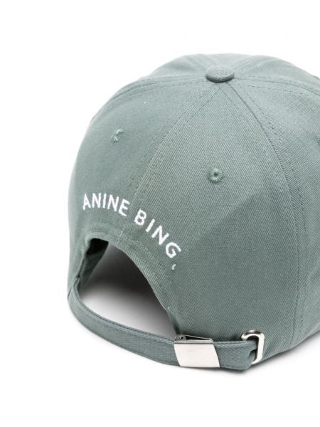 Medvilninis kepurė su snapeliu Anine Bing žalia