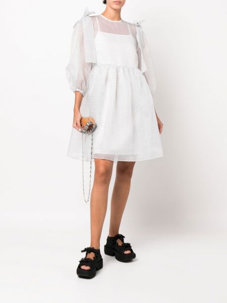 Mini šaty s mašlí Shrimps bílé