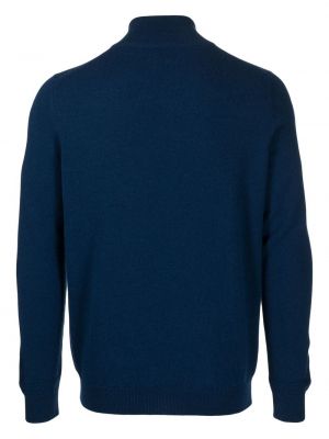 Kašmira džemperis ar rāvējslēdzēju Pringle Of Scotland zils