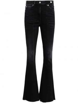 Zvonové džíny s vysokým pasem Iro černé