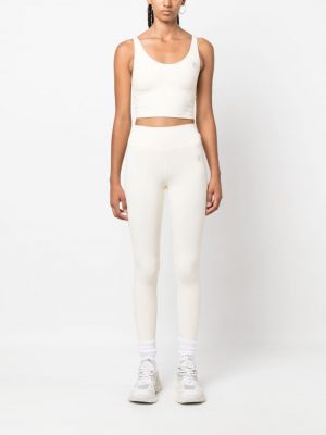 Pantalon de sport à imprimé Sporty & Rich blanc