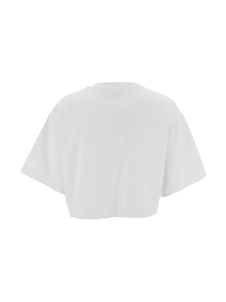 Top di cotone in jersey Dolce & Gabbana bianco