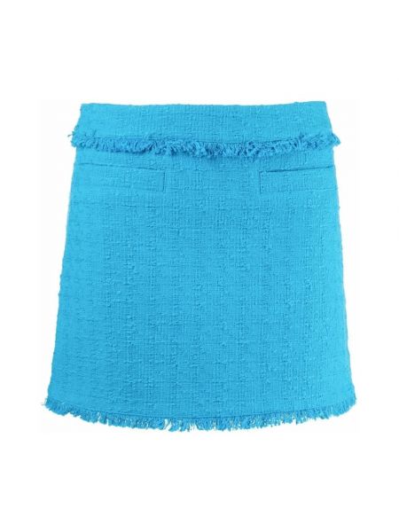 Niebieska mini spódniczka tweedowa Proenza Schouler