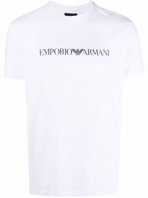 Tricou din bumbac cu imagine Emporio Armani
