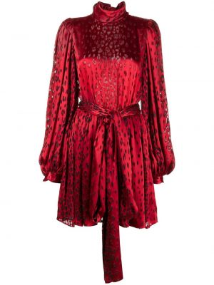 Vestido de cóctel Saint Laurent rojo