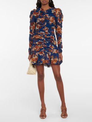 Virágos selyem mini ruha Veronica Beard