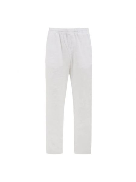 Lniane proste spodnie Aspesi białe