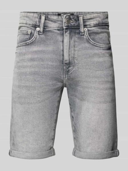 Szorty jeansowe slim fit z kieszeniami Only & Sons