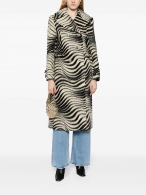 Mantel mit zebra-muster Rabanne
