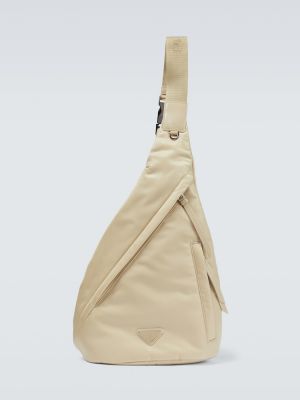 Nylonový batoh Prada béžová