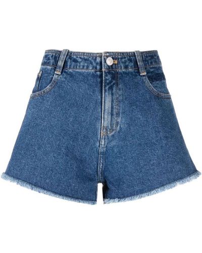 Shorts di jeans ricamati Kenzo blu