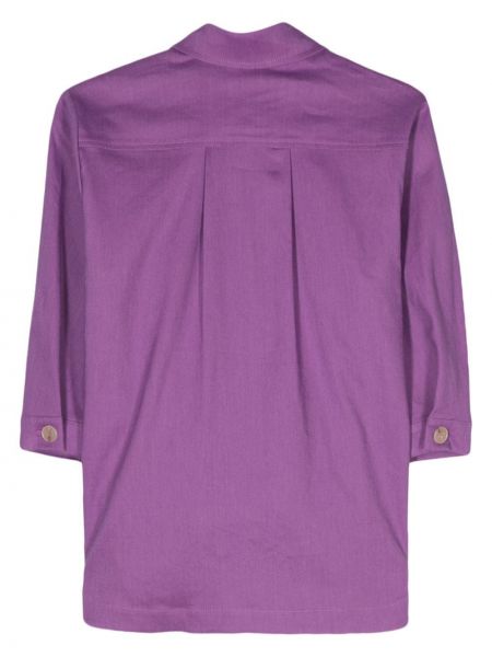 Camicia di lino Alysi viola
