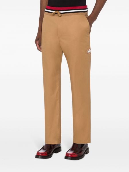 Rovné kalhoty Moschino hnědé