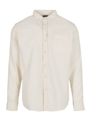 Vlnená košeľa Urban Classics biela